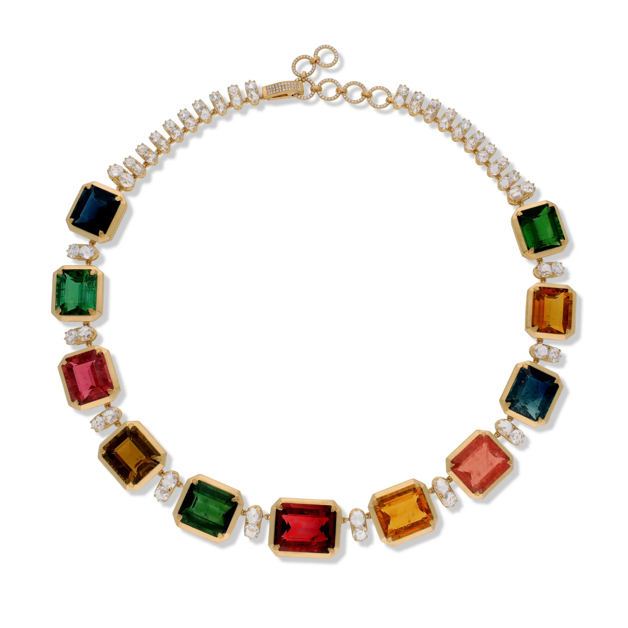 A necklace of coloured gemstones from the Coloured Gemstones collection