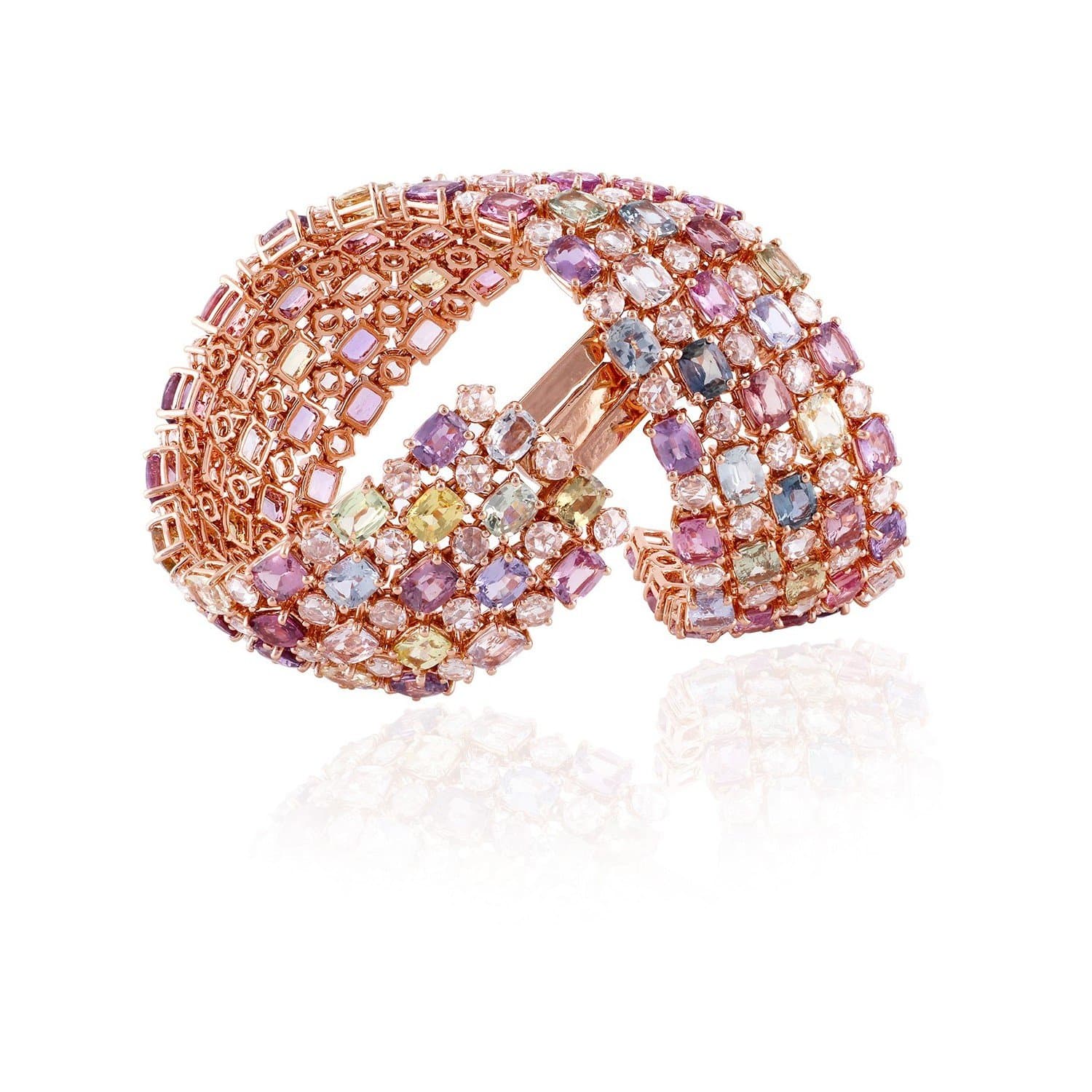 Multi-colour sapphire jewellery from the Chroma collection